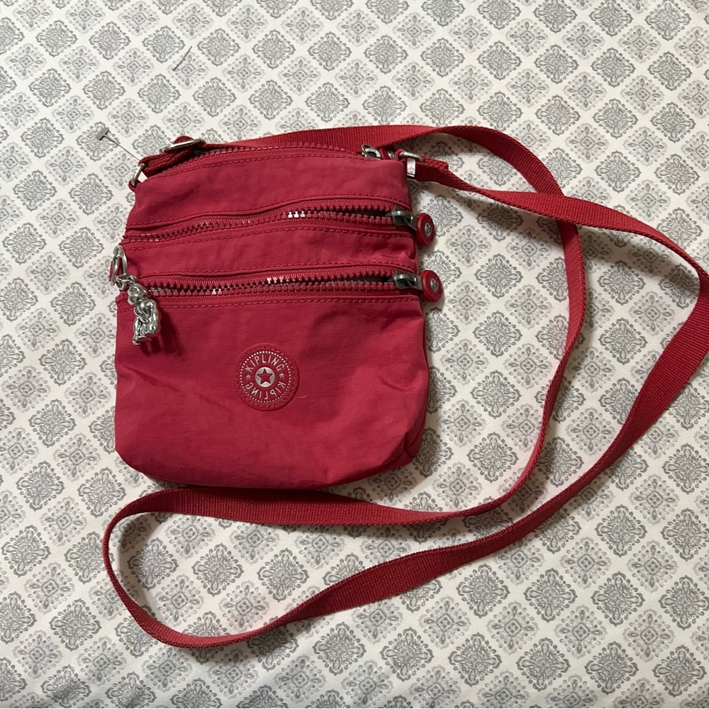 Kipling Pink Crossbody Bag with Adjustable Strap